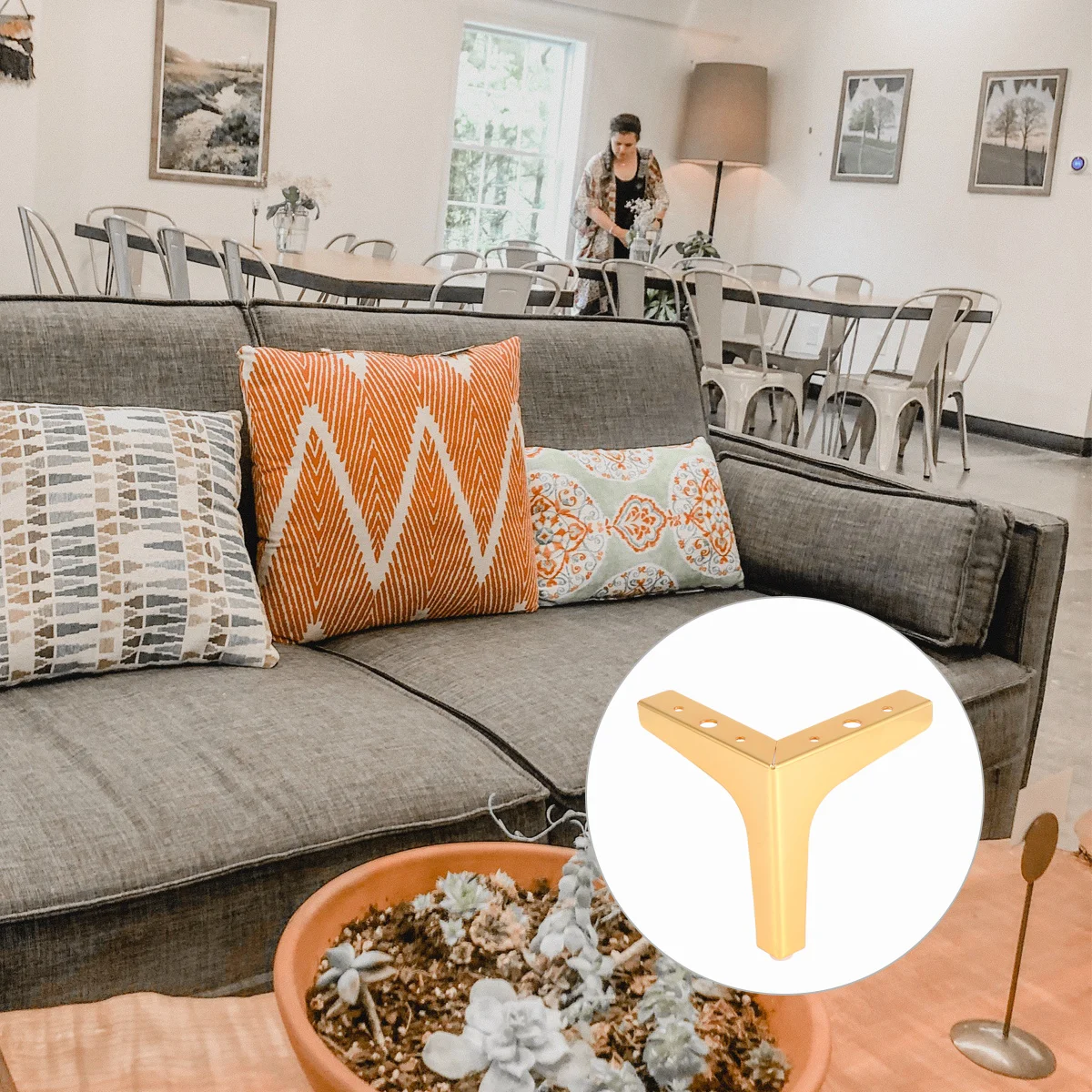 

4 Pcs Sofa Legs Thick Design Furniture Support Feet Table Universal Iron Cabinet