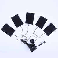 1PCS 5 In 1 Usb Electric Heating Jacket Heating Pad Outdoor Warm Winter Heating Vest Pad Heating Clothing New