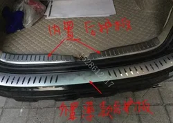 Car-styling For Honda CRV CR-V 2007-2011 car accessories Stainless Steel Rear Trunk Trim Inner Rear Bumper plate Car Stickers