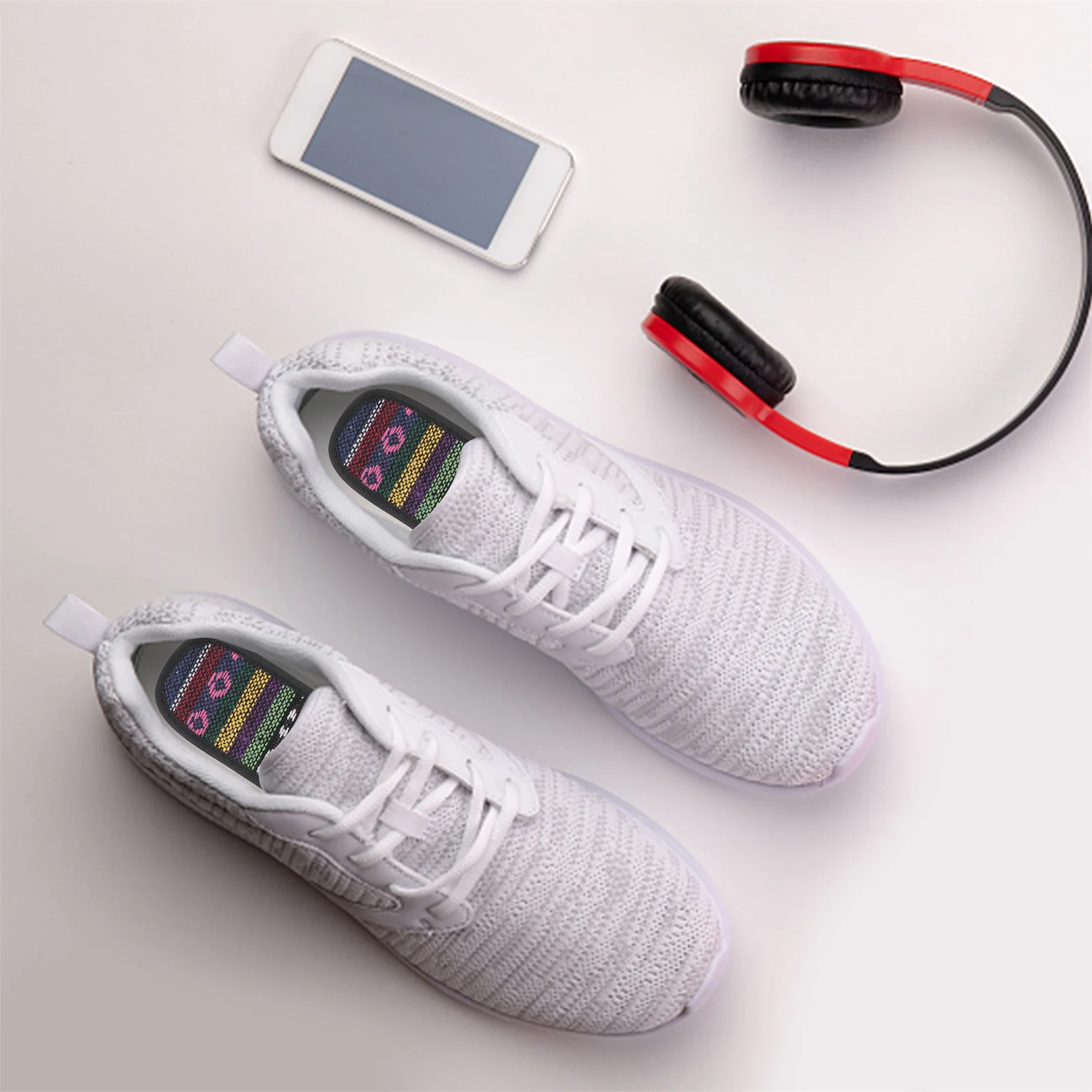 

3 Pairs Bamboo Charcoal Insoles Sweat Absorbing Deodorant Inserts Casual Running Shoe Cushions Arch Support Anti Odor Foot Care
