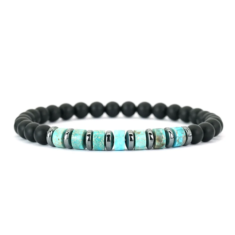 Noter Premium-Auswahl, Armband aus Kaiserstein, für Herren, 5 Farbvarianten, energetisch heilendes Perlenarmband, handgefertigter Schmuck, Geschenk für Ihn. – Detail 11