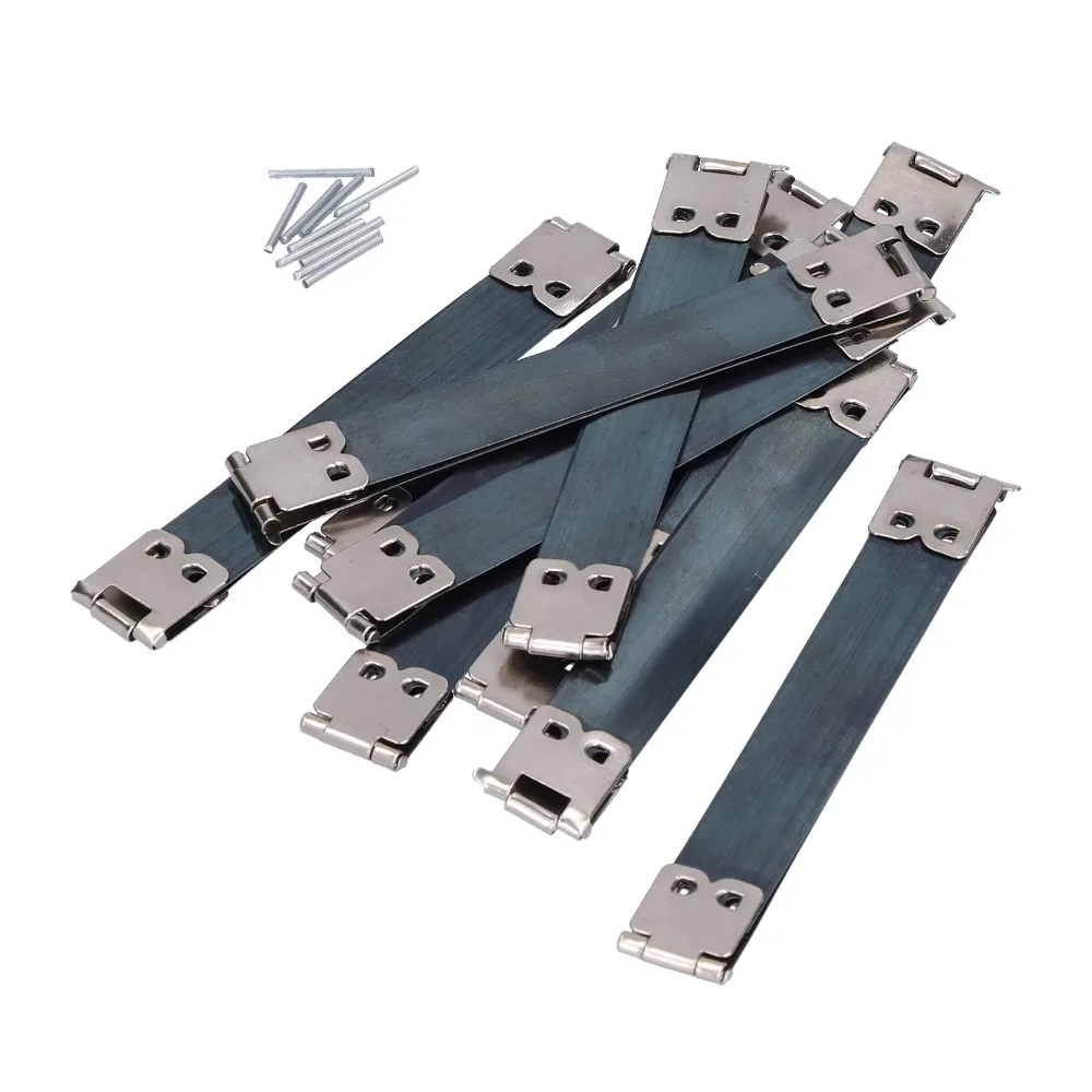 20pcs 10cm/3.94in Long Metal Bag Frame Silver Metal Material Coin Purse Frame Spring Clip Hook Kiss Clasp Clip For Coin Purse