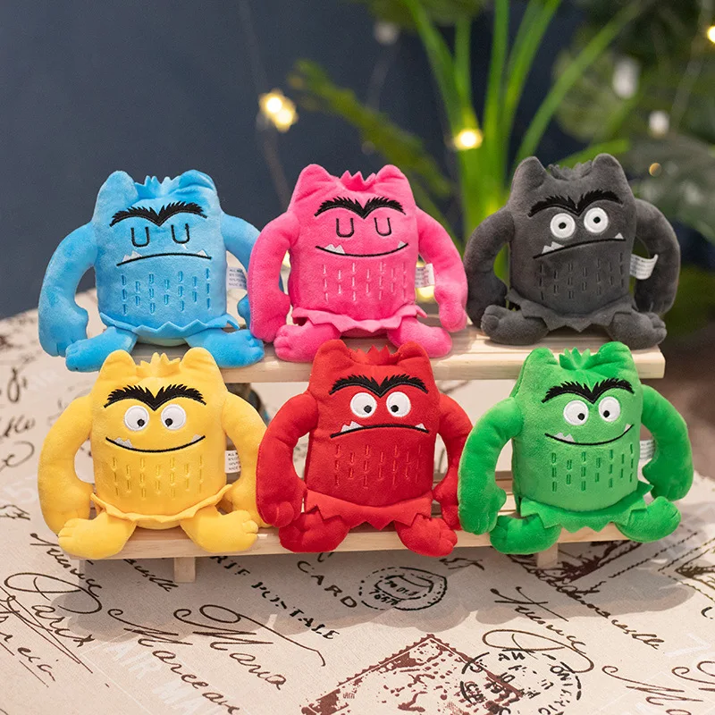 Kolor Monster Emotion pluszowe zabawki Baby Appease Emotion Plushie śliczne wypchane lalki dziecko boże narodzenie urodziny prezent śliczne zabawki