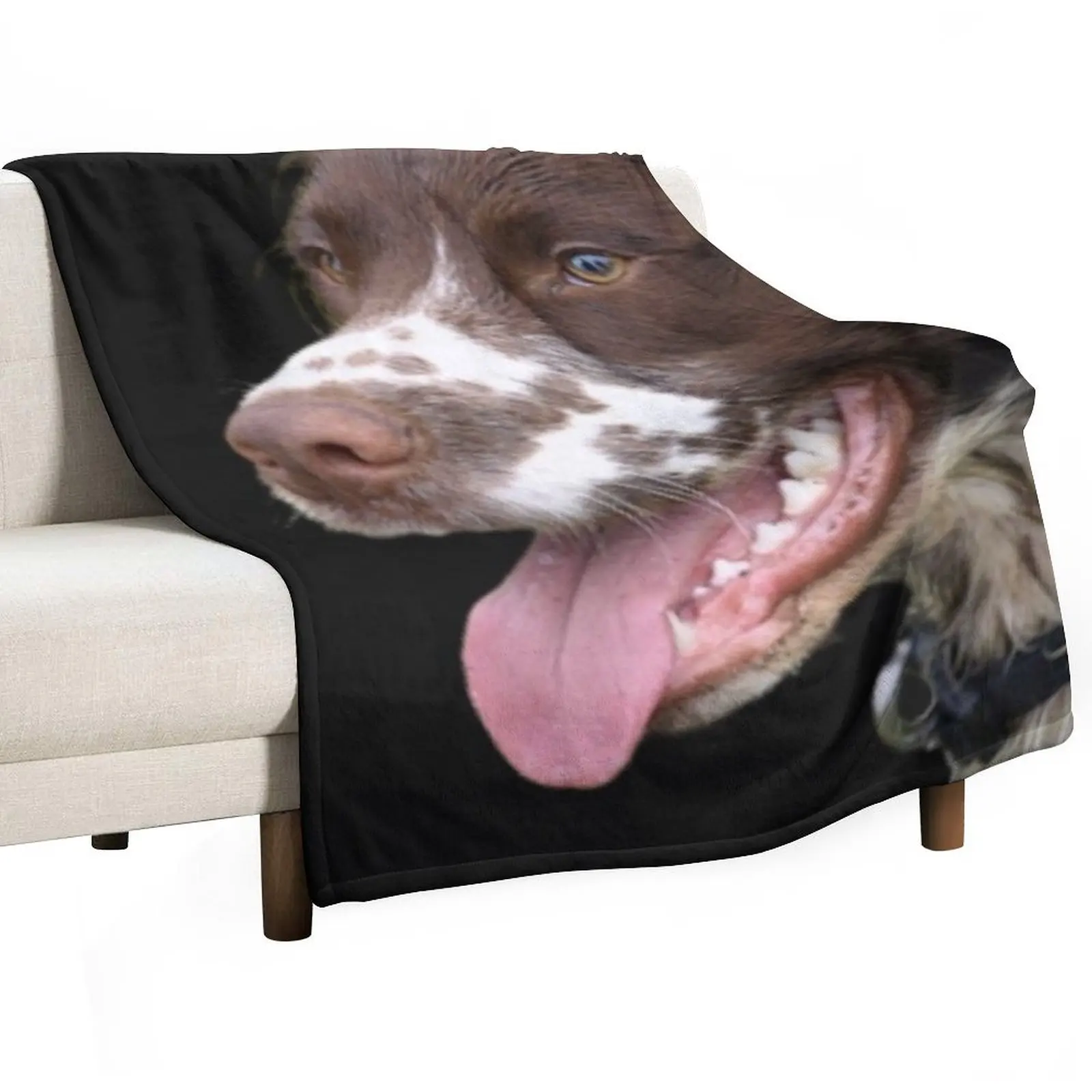 

Sprocker Spaniel Throw Blanket Cute Plaid Flannel Fabric Bed linens Plaid Blankets