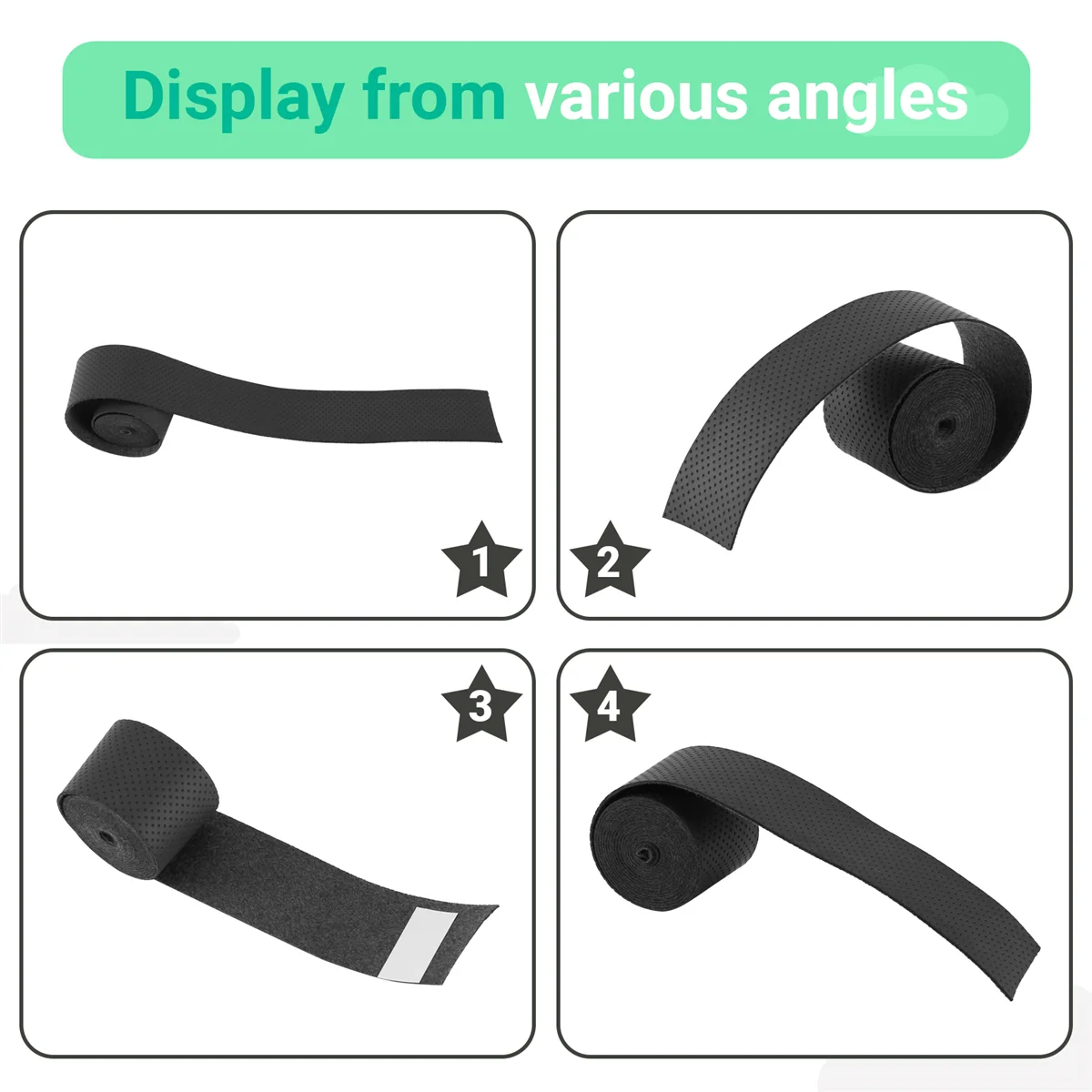 BOFFF Ручка теннисной ракетки для бадминтона Over Grip Wrap Sweat Band Черный