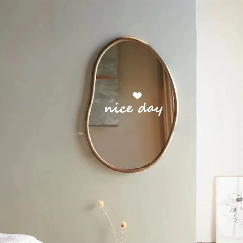 Nice day Vinyl Wall Sticker Living Room Girls Bedroom Home Mirror Decoration Decals Art English Alphabet Stickers Wallpaper