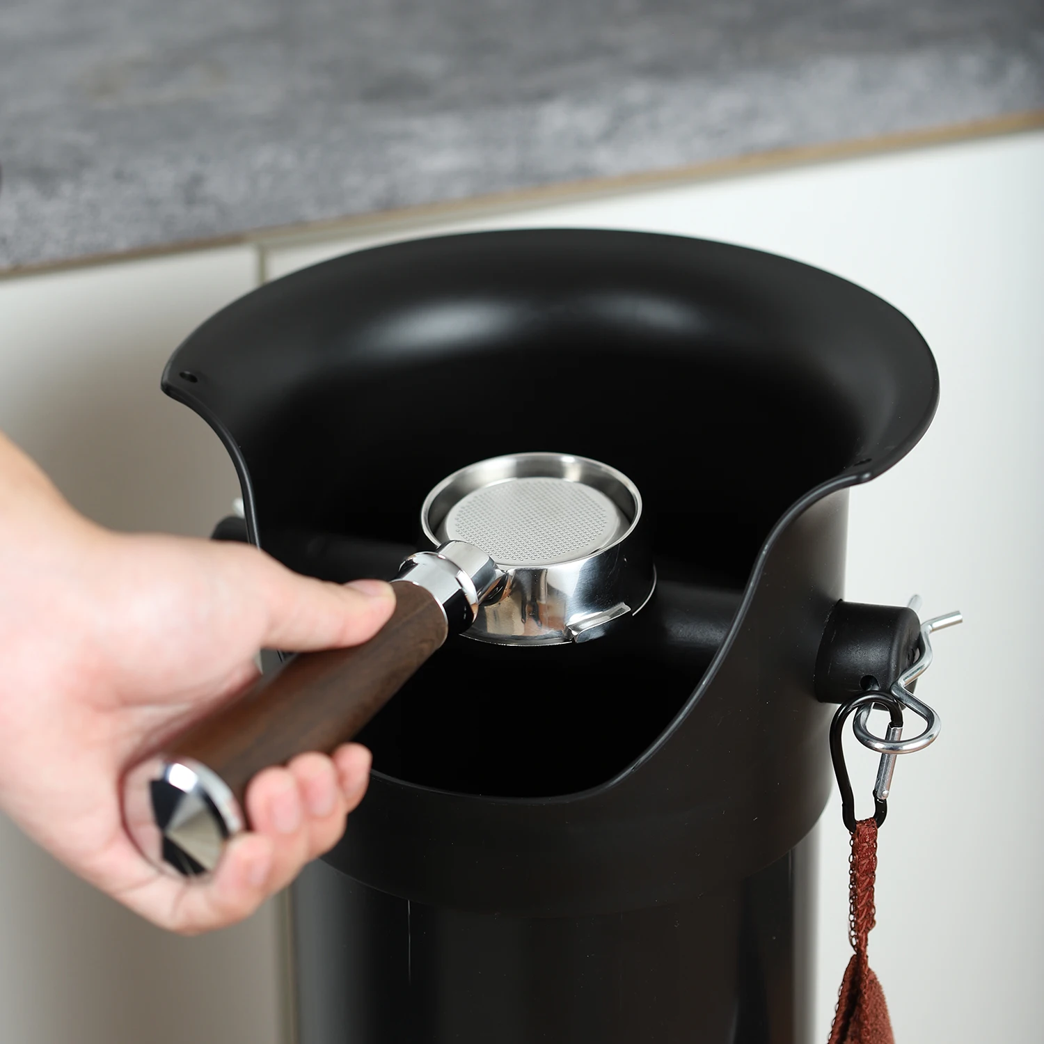 Commercial Vertical Coffee Waste Bucket High Sludge Barrel Trash Bag Storage Box Towel Stick Coffee Dregs Bucket Accessories
