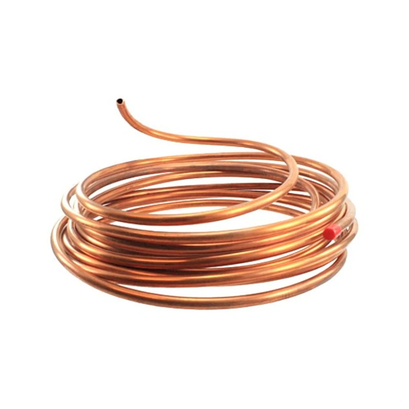 

T2 Red Copper Coil Tube OD 2 3 4 5 6 6.35 8 9.52 10-16mm 99.9%Pure Coppers Refrigeration Tubing Soft Copper Tube Thk 0.5mm-1.5mm
