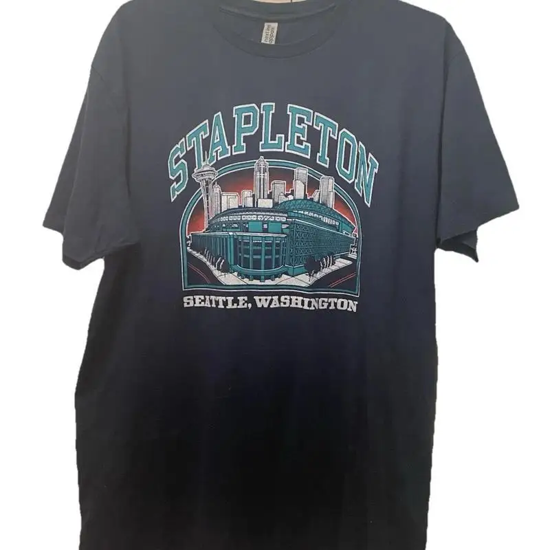 Chris Stapleton 2024 Stadium Series ConcerT T Shirt Ä Seattle WA XL New