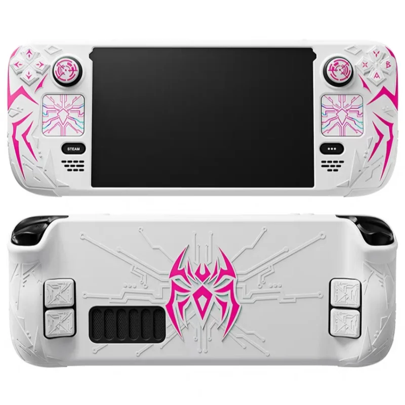 PlayVital Protective Case For Steamdeck Cyber Spider Design Anti Drop Anti Slip Soft Silicone Cover For Gaming Gamers