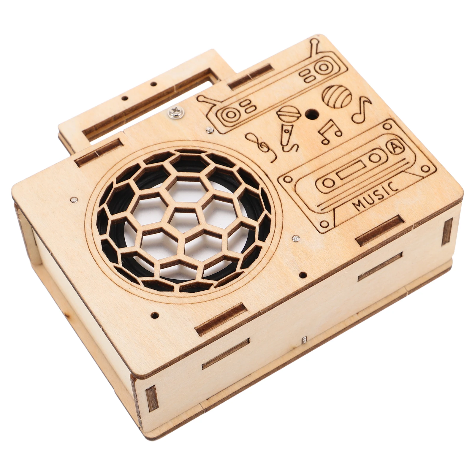 

1pcs Children's Assembled Toys DIY Radio Kit Educational Science Kits Building Wooden Electronics Experiment