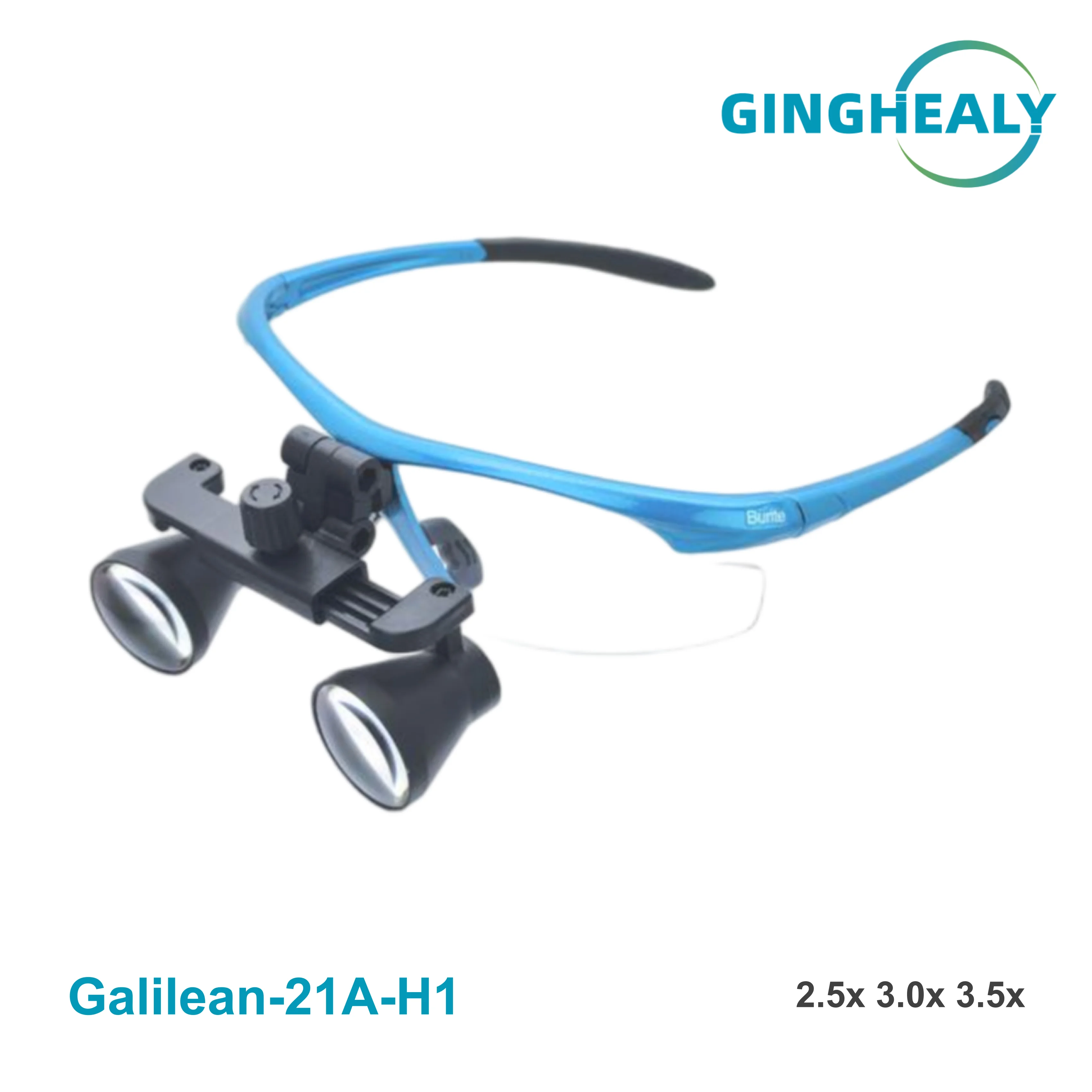 Lunettes Loupe Galiléennes Grossissantes HD Réglables IPD Synchronisé, Loupe Rabattable BD à Longue Distance de Travail