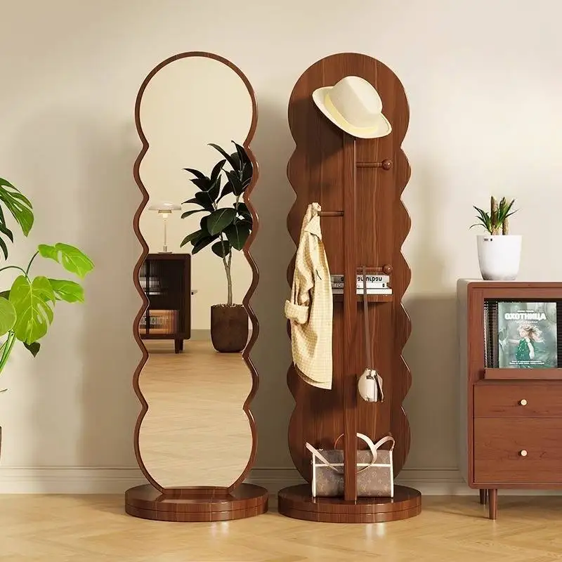 مرايا للفتيات الاسكندنافية لكامل الجسم، مرآة مكياج فاخرة كبيرة الحجم، ديكور فاخر وحديث، أثاث منزلي من Miroir Sur Pied