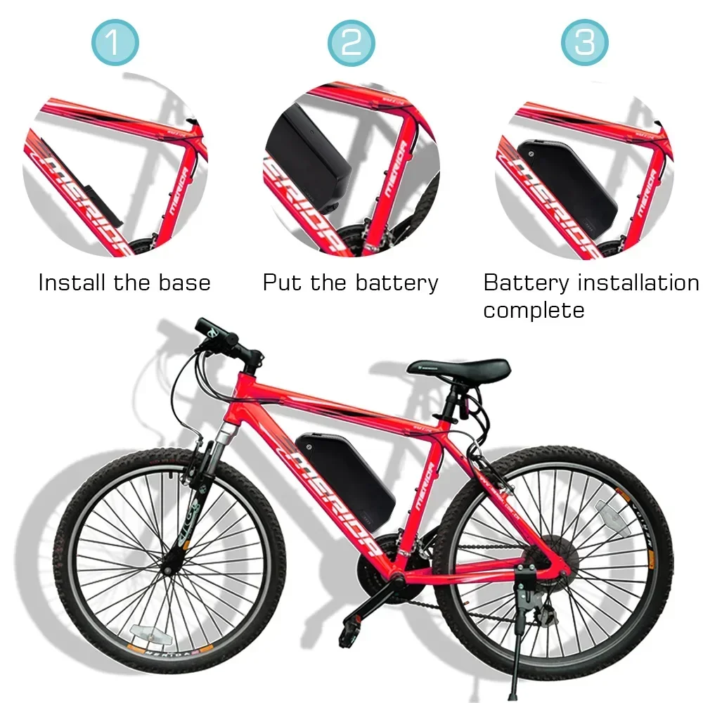 Batería para bicicleta eléctrica, 36V, 48V, 52V, 20Ah, 25AH, 30Ah, 35Ah, 40Ah, 45Ah, tubo inferior de DP-9 Polly, 350W, 1000W, 2000W