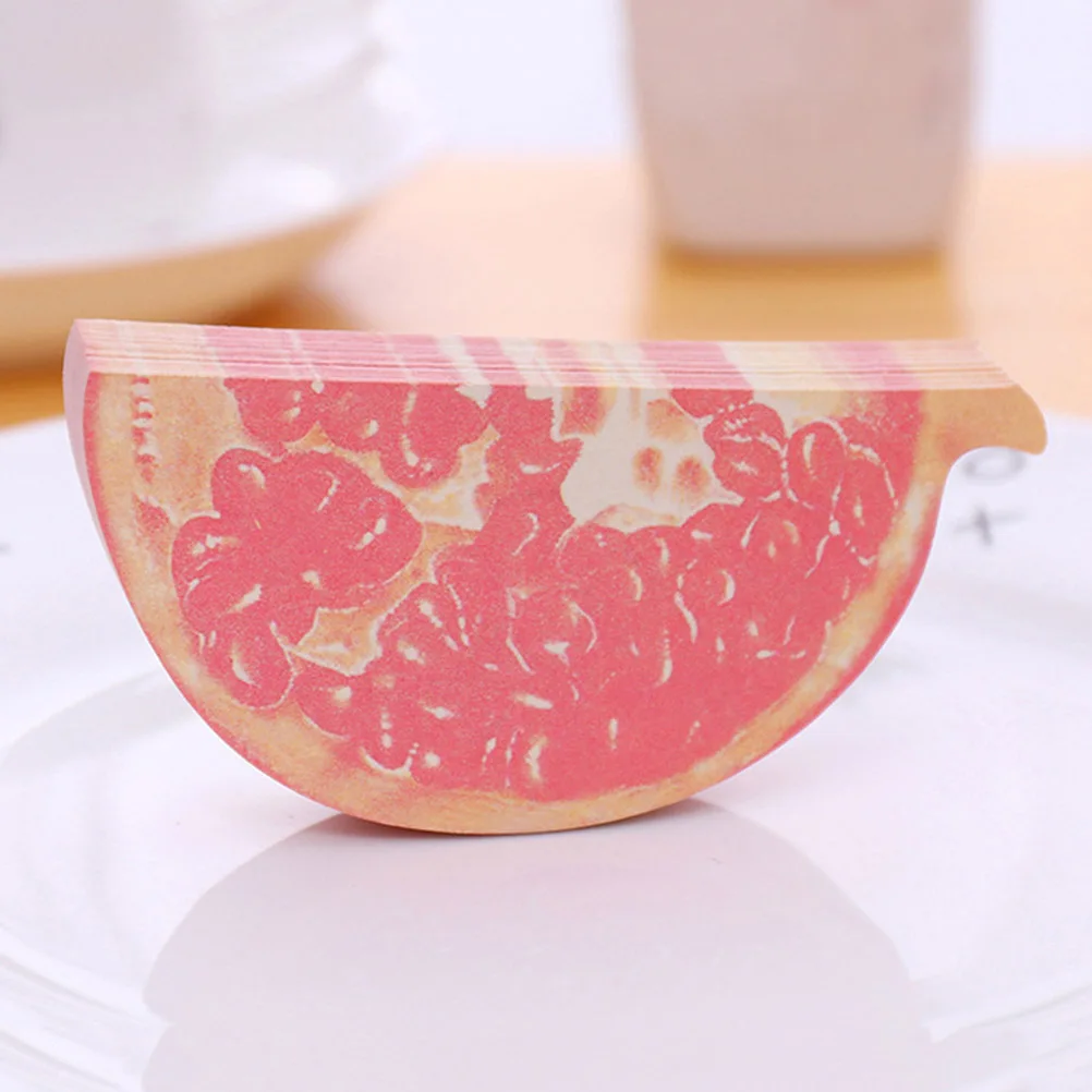 

6pcs Fruit Shaped Notepads Removable Adhesive Reusable Memo Pads for Home Office School Schedule