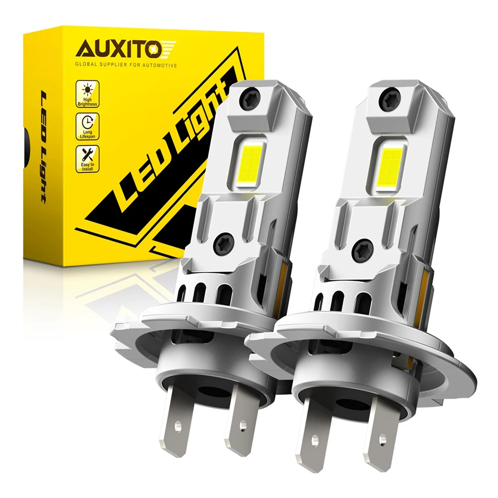 

AUXITO 2Pcs H7 LED Lights Bulb Headlight Canbus for Hyundai I30 Santa Fe Ford Kuga Fiesta Mercedes Benz Mitsubishi VW Golf 4