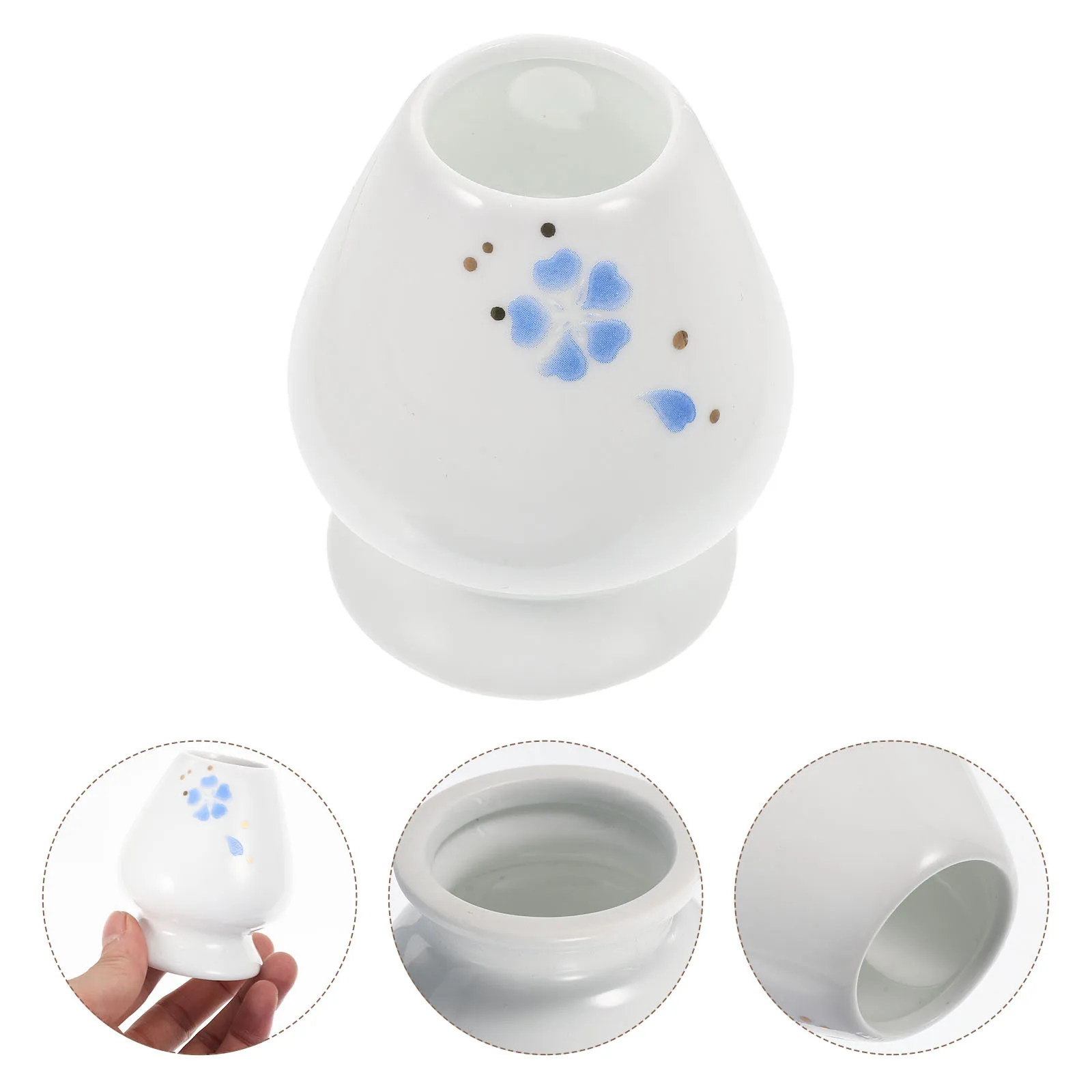 

Japanese Style Matcha Whisk Stand Ceramic Teaware Easy Clean Not Fade Perfect Home Tea House Gift Ceramic Whisk Holder