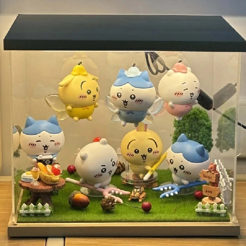 

Genuine Chiikawa Series Happy Partner Blind Box Kawwii Anime Committee Cartoon Mystery Box Cute Desktop Customized Ornament Gift