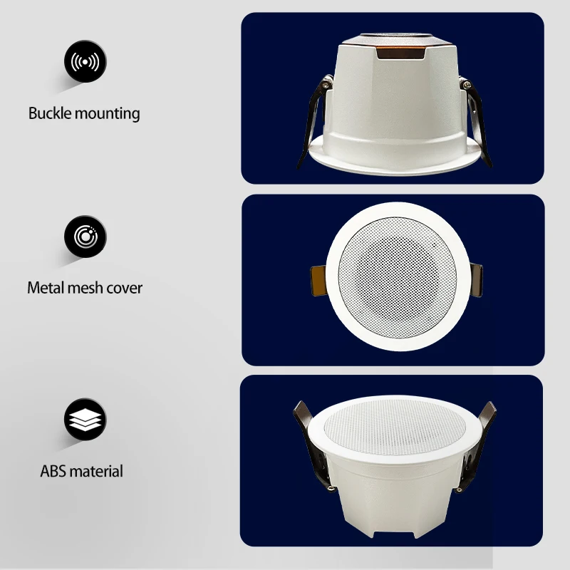 مكبر صوت منزلي صغير مقاس 2 بوصة يعمل بالبلوتوث ومكبر صوت ستيريو ومكبرات صوت للموسيقى الداخلية مدمجة في مضخم صوت رقمي من الفئة D