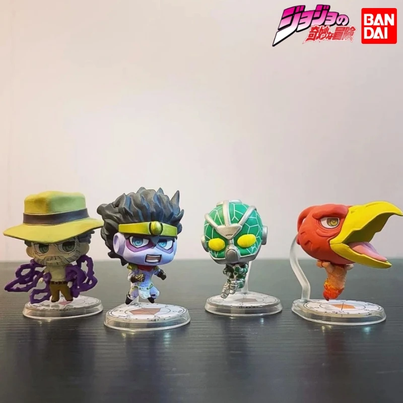 BANDAI JoJo's Bizarre Adventure Gashapon Toy Magician's Red Hierophant Green Hermit Purple Action Figures Capsule Toys Gifts