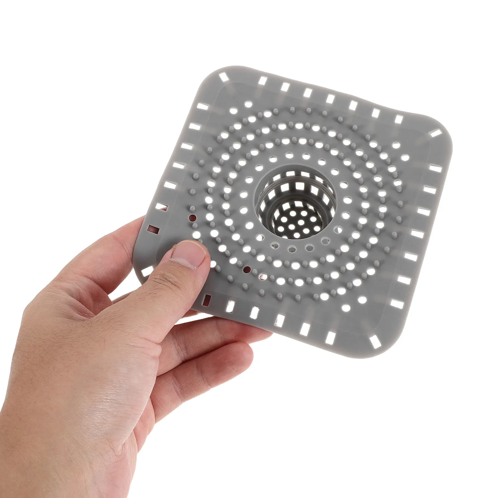 

6Pcs Bathroom Drain Filter Silicone Bathtub Hair Catcher with Fine Mesh Anti-Clog Protection for Shower Floor Universal Fit