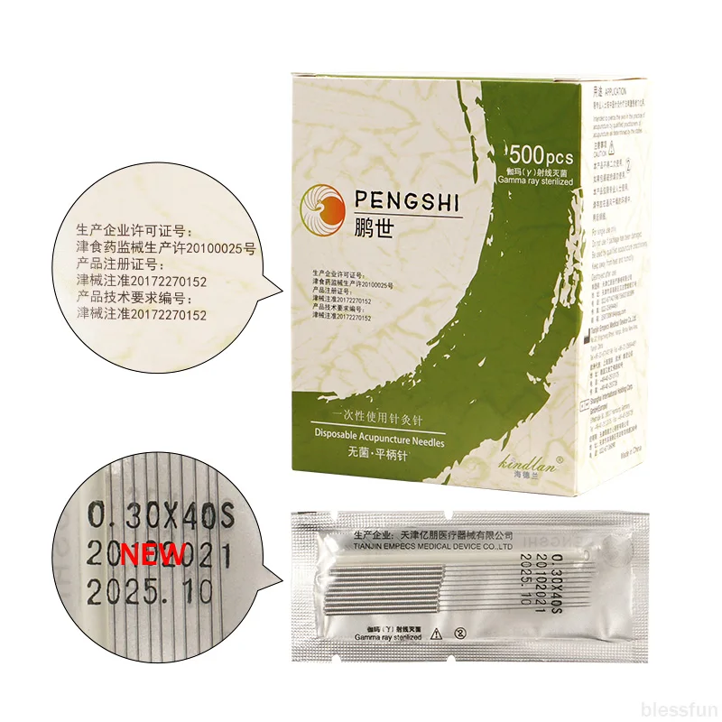 3boxes 1500 Pcs Acupuncture Needle Disposable Sterile needle for single use Chinese tradition acupuncturist  Acupoint Acupunctu