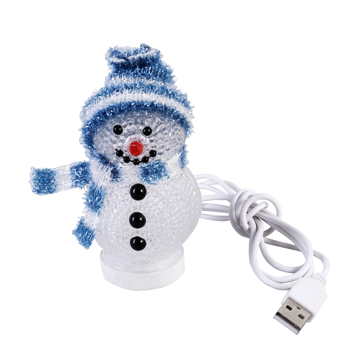 

2Pcs Christmas LED Snowman Night Lights Desktop Table Lamps Bedroom Home Decor Blue White Hat Christmas LED Light