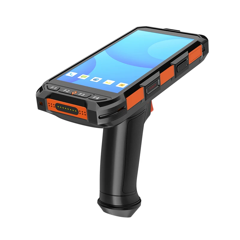 Android 10.0 Industrial Handheld Terminal  Long Range RFID Tag Reader with  Barcode / NFC /Camera/GPS C6100 Without a Shield