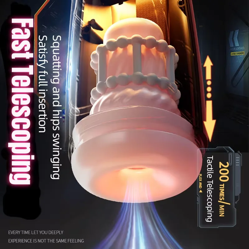 كوب الاستمناء التلقائي بالكامل للذكور ، تمدد الحلق العميق ، انكماش القضيب ، مقطع تلسكوبي ، مص الاهتزاز ، مكبس التحفيز ، ألعاب الجنس #6