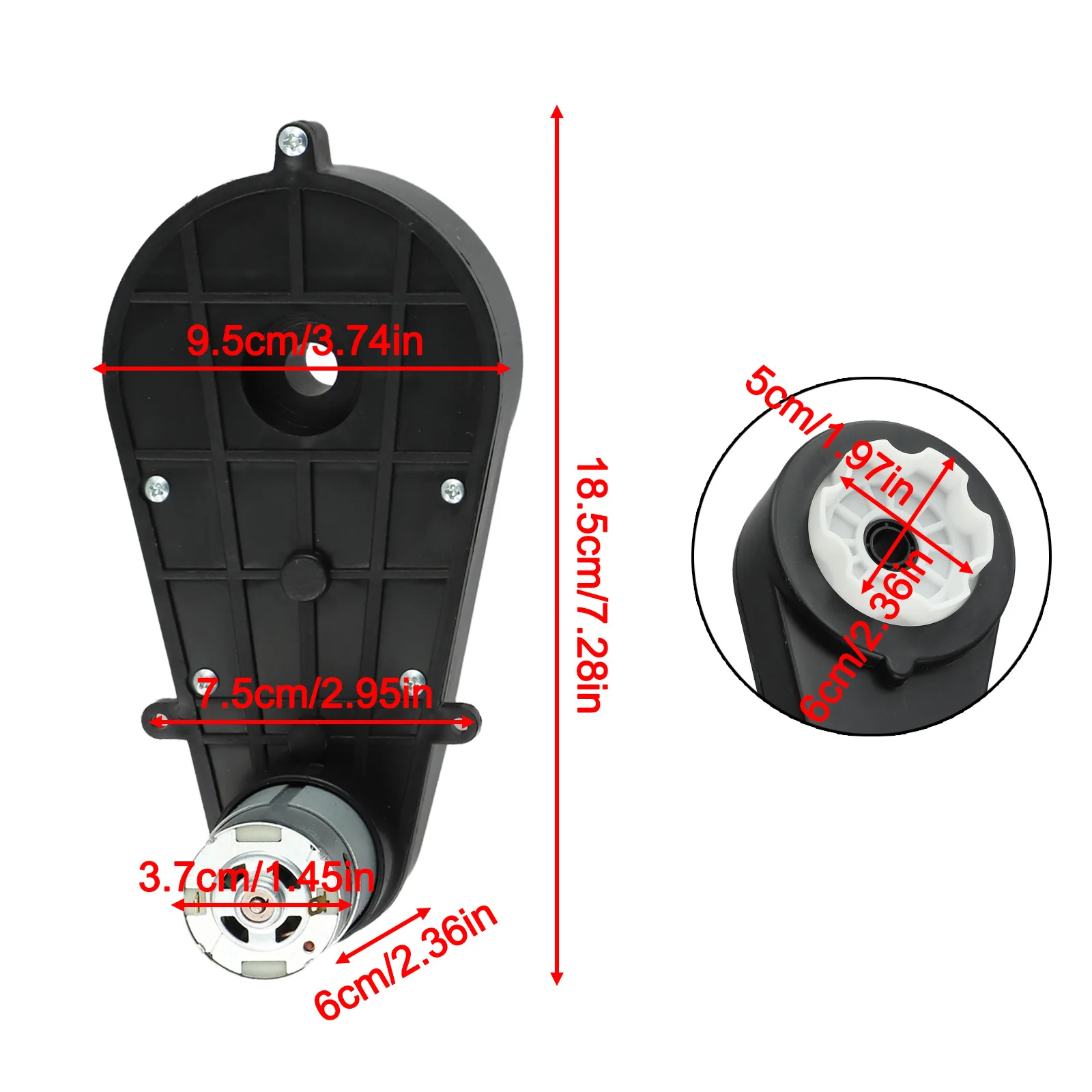 Electric Toy Modifications 24V Electric Motor High Speed Motor Enhanced Toy Functionality Plastic And Metal Build