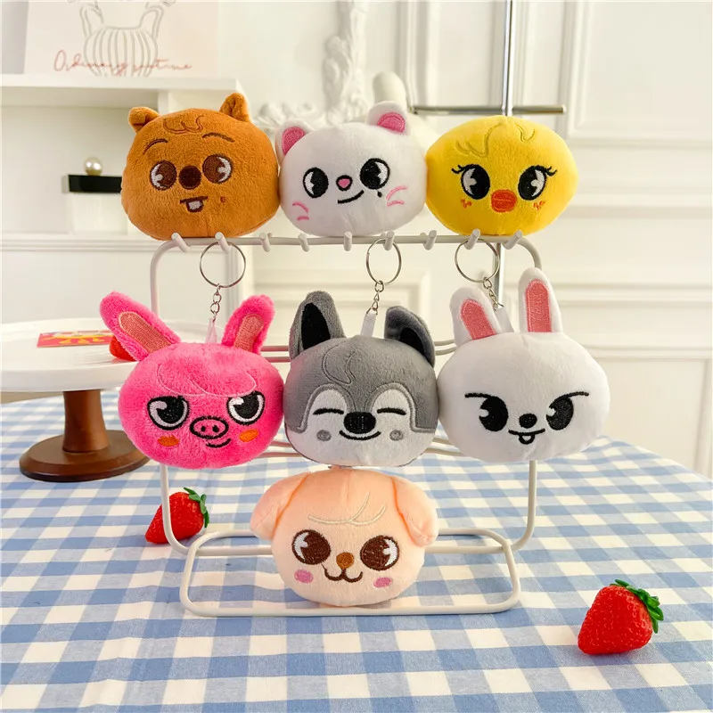 

SKZOO plush toy dolls, cute plush animals Straykids keychains, backpacks, car accessories, couple and children's birthday gifts