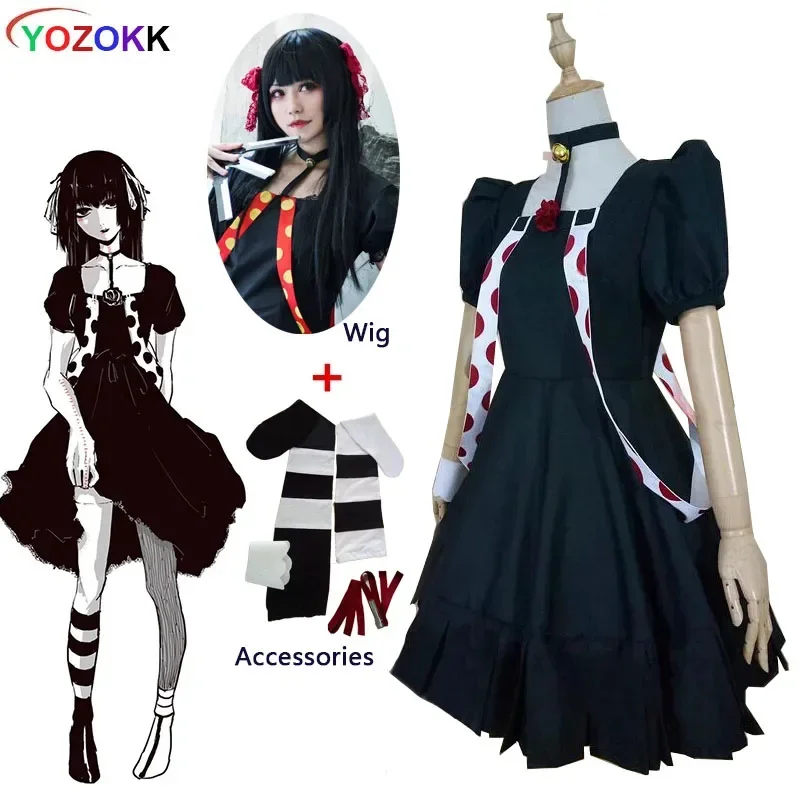 Anime Tokyo Ghoul Juuzou Suzuya Cosplay Dress Costume Halloween Suit For Women Men Outfit Carnival Party Wig Accessories