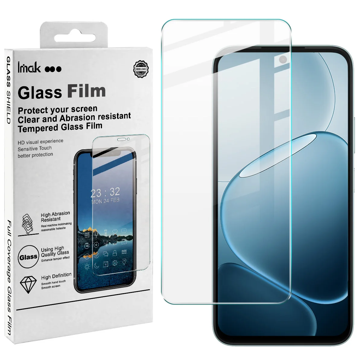 

IMAK H Tempered Glass for OPPO A6x 4G 5G Screen Protector Film