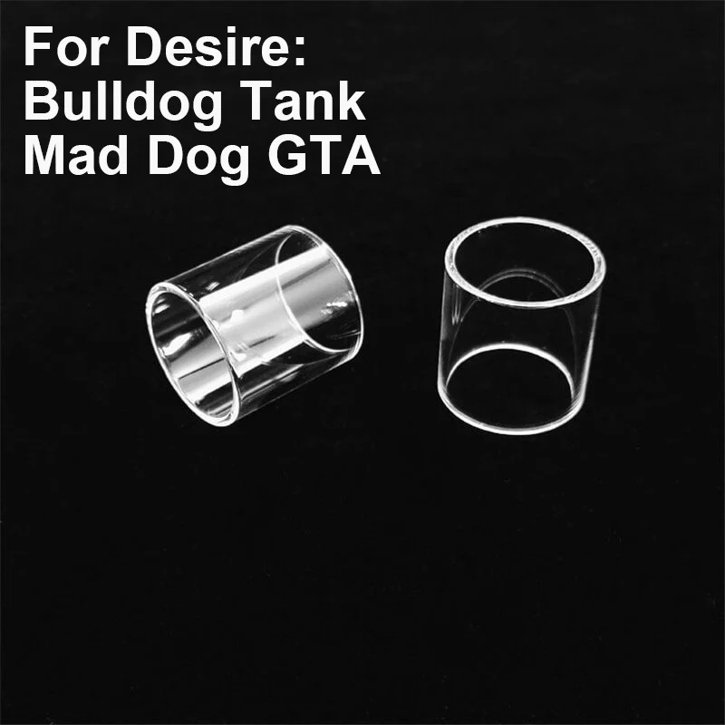 5PCS Straight Glass Tubes for Desire Bulldog Tank Mad Dog GTA Glass Tank  Tubes