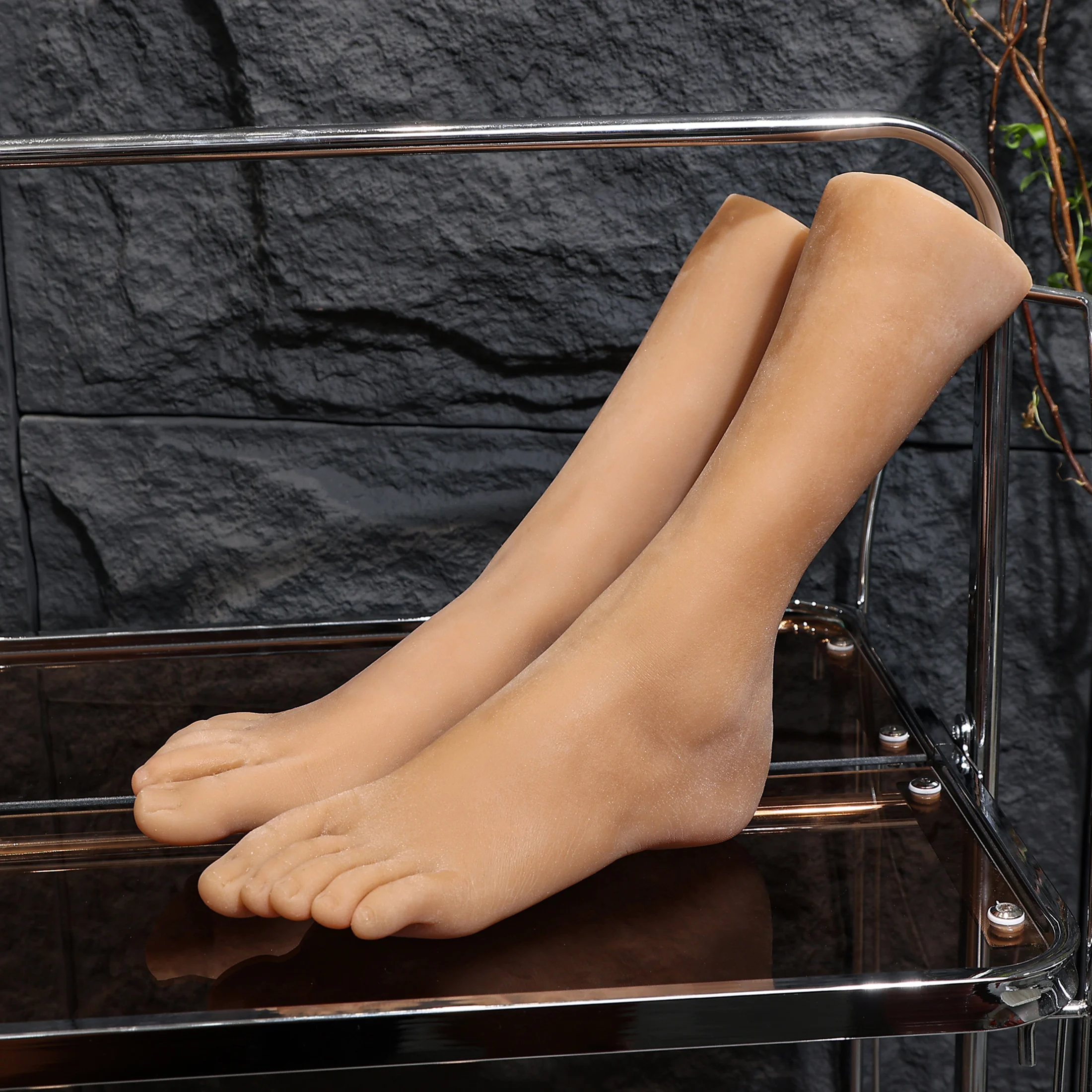 

Fake Nail Practice Dummy Realistic Female Foot Model TPE T38 for Leg Massage Nail Art Shooting Shoes and Socks Display Props