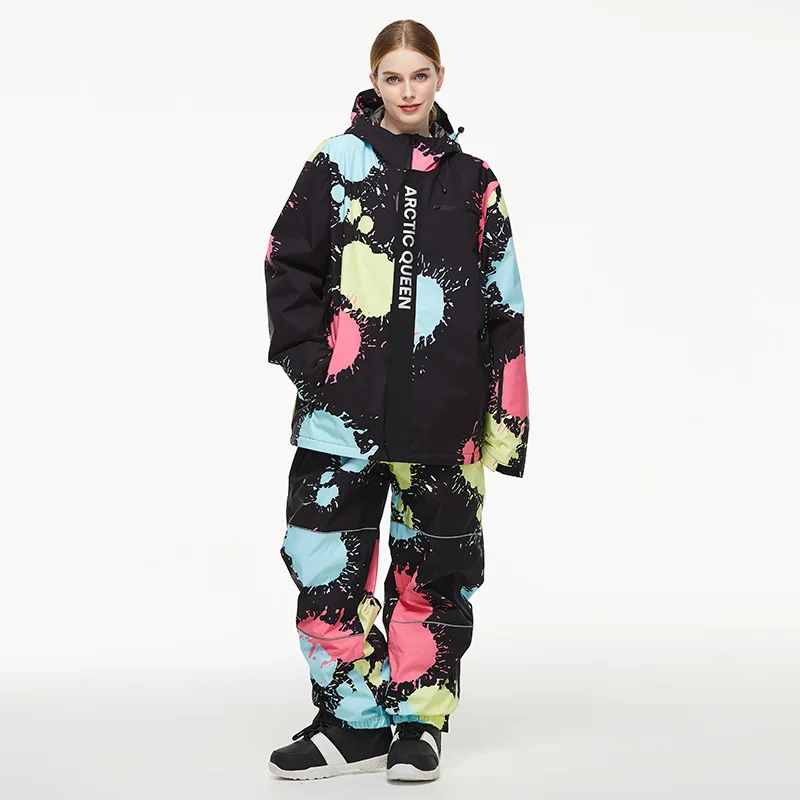 

Women's Ski Clothes, Snow Wear Suit Sets, Snowboard Clothing, Winter Costume, Ski Jacket and Strap Pant for Female, For Adult