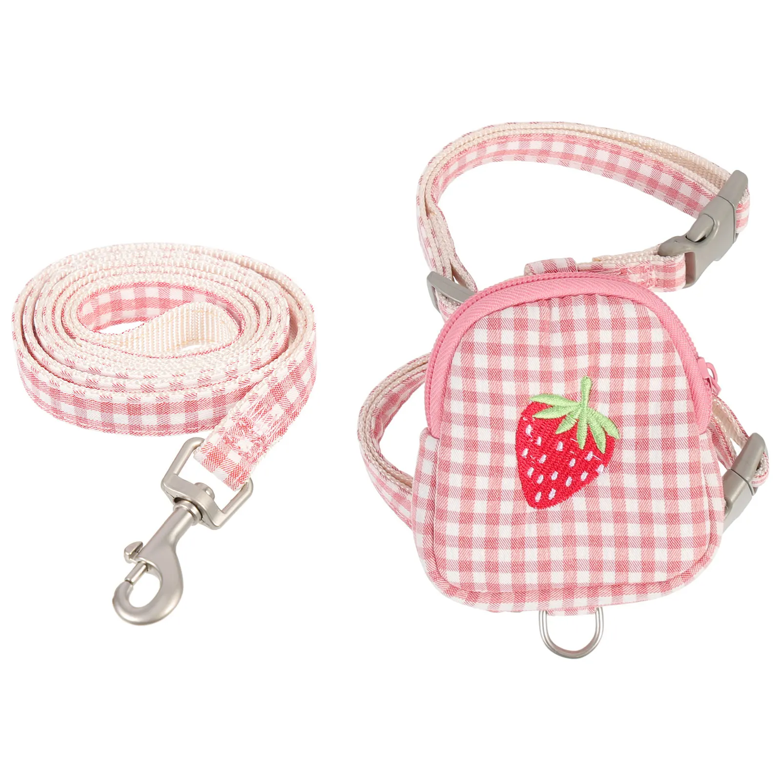 

Dog Harness Backpack Traction Rope Adorable Puppy Leash Travel Pet Harness Kit Comfortable Fabric Easy Wear Outdoor