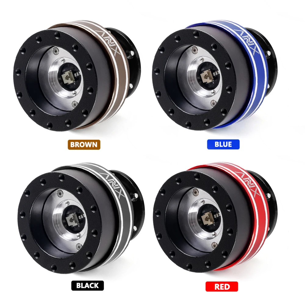 RASTP-70MM 6 Hole Racing Simulator Game Steering Wheel Quick Release Hub Adapter For MOZA Simagic M10 A/Mini Euro Truck QR040