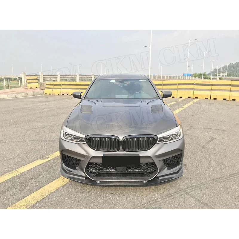 5 سلسلة ألياف الكربون الجافة G30 F90 M5 سيدان 4-Door 2017 - 2020 محرك بونيه FRP غطاء محرك السيارة بوديكيت تصفيف السيارة