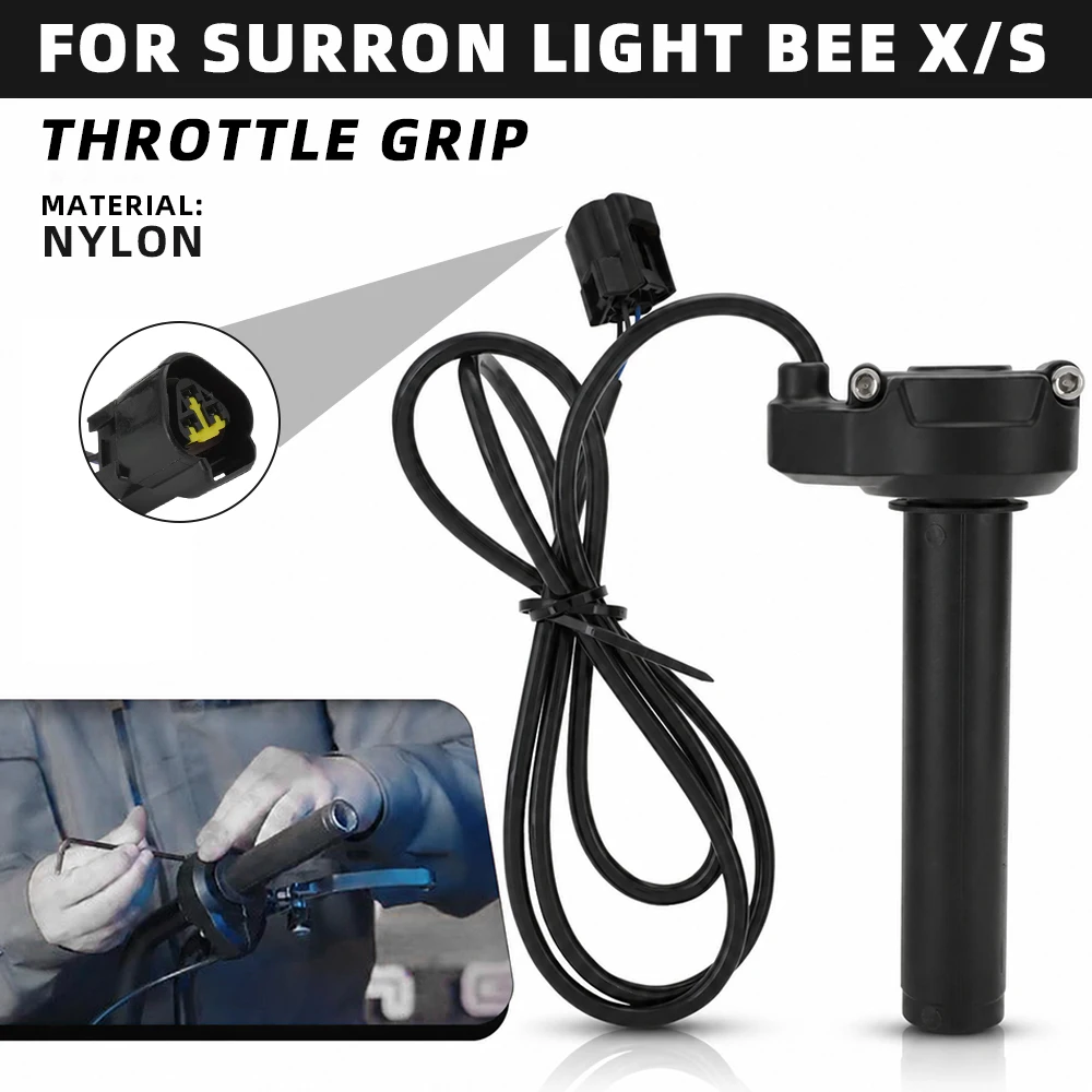 Handlebar Accelerated Handle Throttle Throttle Turn Grip For Surron Light Bee X & S Electric Dirt Bike E-bikes Motorcycle Parts