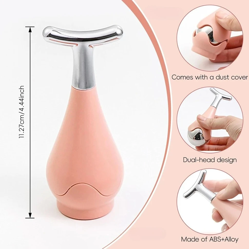 ‌ Globe faciale de cryothérapie 2025, rouleau de glace en acier inoxydable pour dépurre/sacs pour les yeux/massage pour le visage et les yeux