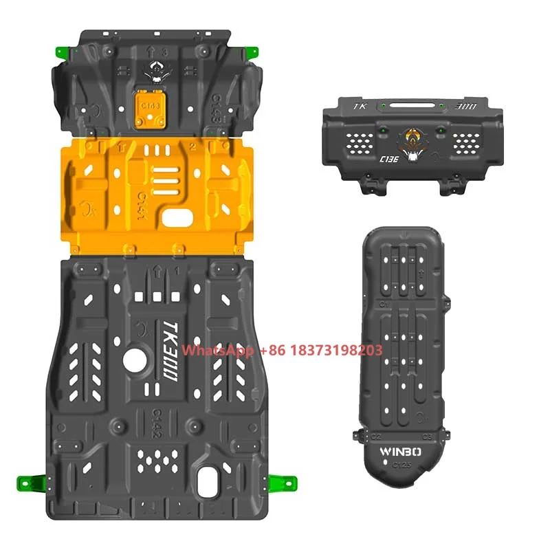 

High Strength Magnesium Aluminum Alloy Underbody Engine Cover Guard Shield Bottom Protection Chassis Skid Plate for GWM Tank 300