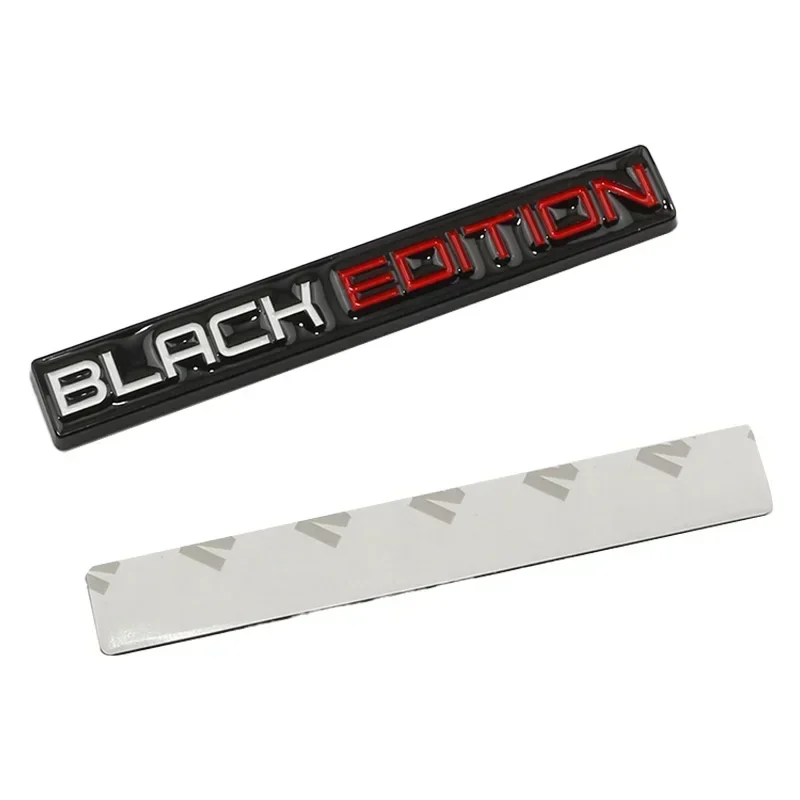 3D Metal BLACK EDITION Rear Trunk Fender Badge Emblem Decals Sticker For Toyota Honda Nissan Lexus Volvo Cadillac BMW Audi view 6
