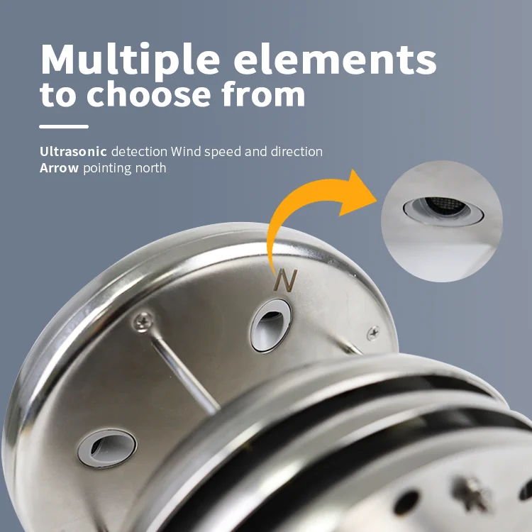 Multi-Parameter Geïntegreerde Weerstation Temperatuur En Vochtigheid Licht Weer Sensor Windrichting Sensor
