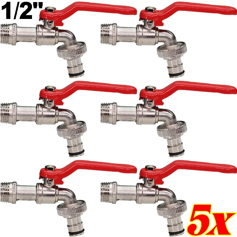 

5/1x1/2 дюйма садовый сплав садовый кран для орошения распылительная головка водопроводный кран с одним выпускным клапаном сменные аксессуары для антифриза