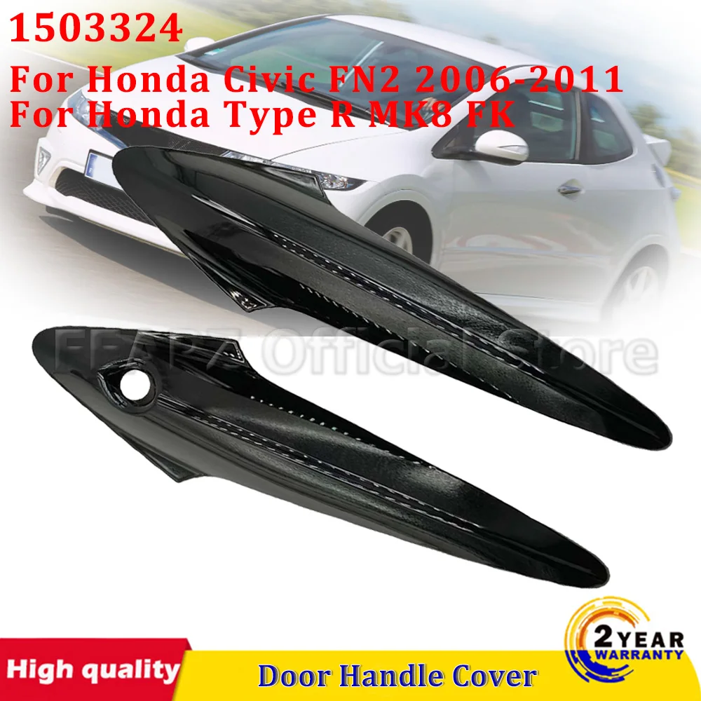 

Накладки на дверные ручки для Honda Civic FN2 2006-2011, для Honda Type R MK8 FK, глянцевые черные, 1503324, простая установка, автомобильные аксессуары
