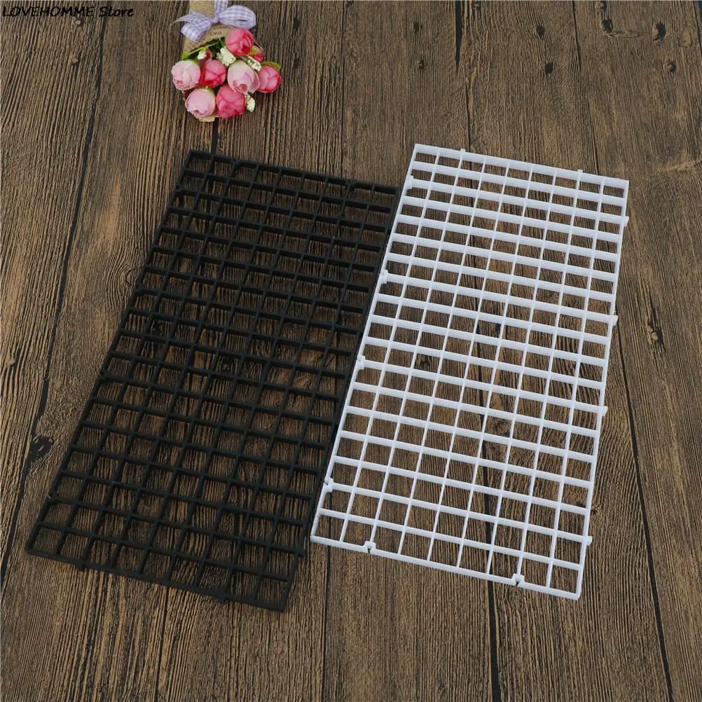 Durable Plastic Fish Grid Divider Holder Fish Tank Tray Egg Crate Aquarium Tank Filter Bottom Isolate Pane