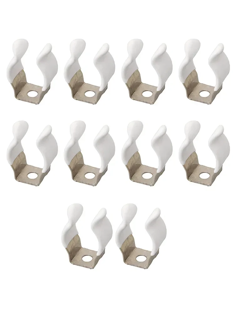 10pcs 10/12/16/19/25/28mm Spring Terry Clips Clamp Pipes Base Tool Clips Heavy Duty Pipes Clamp Holders Tube Fixing Clips