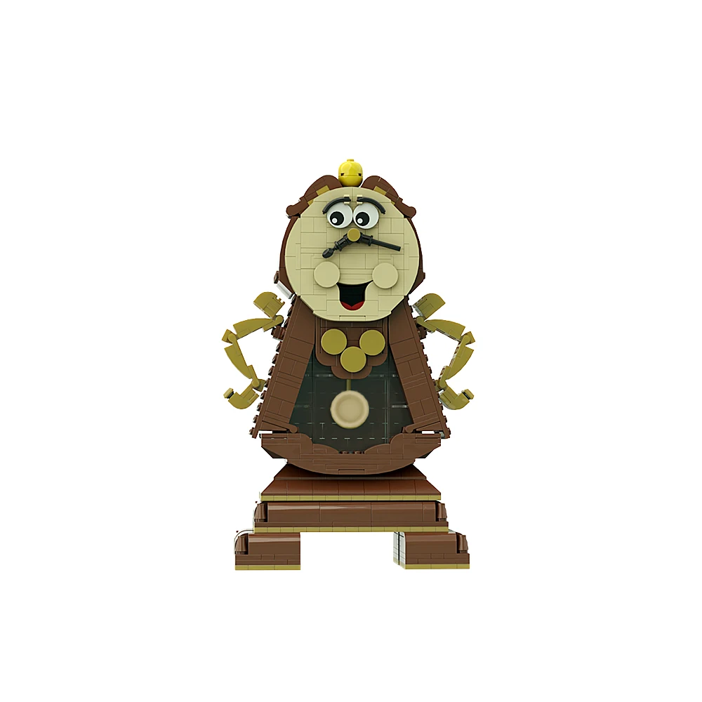 MOC CogsWorth Model Building Blocks Animated Film DIY Toys Birthday Gift Enchanted Pendulum Clock Figure Bricks Sets Kids Adult