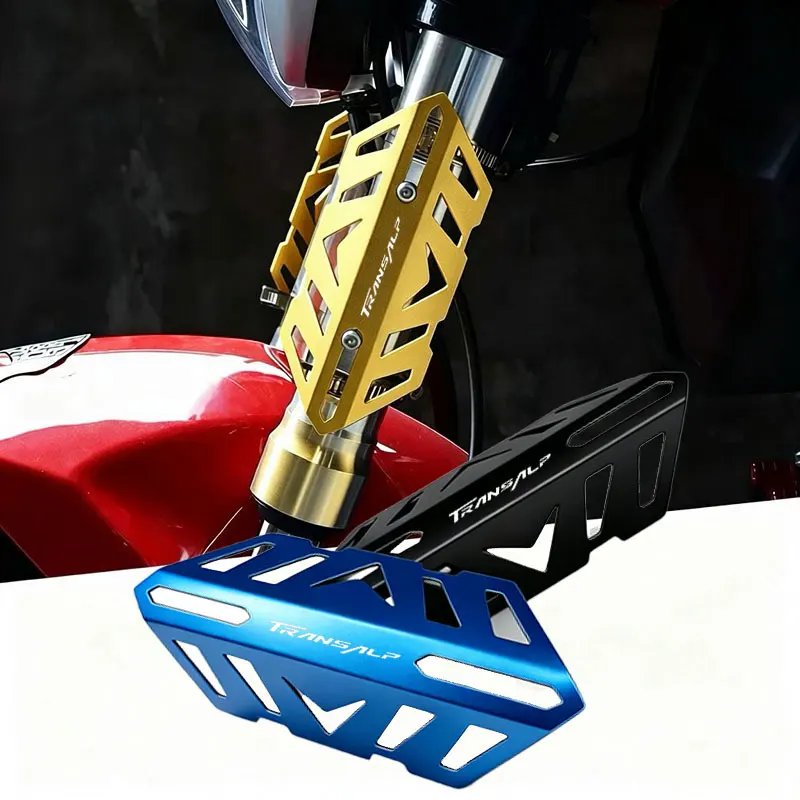 For Honda TRANSALP XL600V XL650 XLV 600 650 700 Motorcycle Front Fork Dust Cover Aluminum Alloy Shock Protector Guard